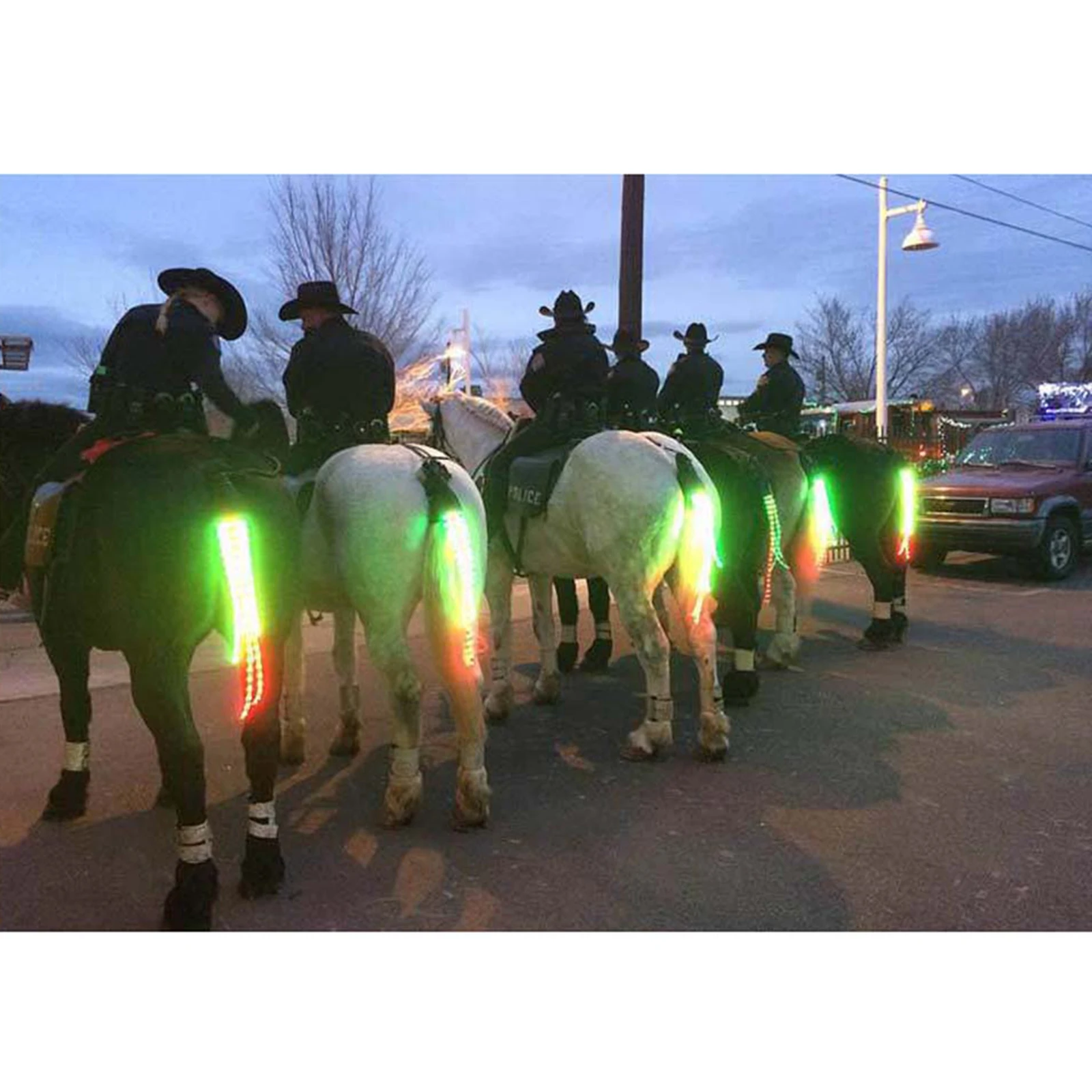 

Horse Tail 100CM USB Lights Chargeable LED Horse Harness Equestrian Decor Lamp