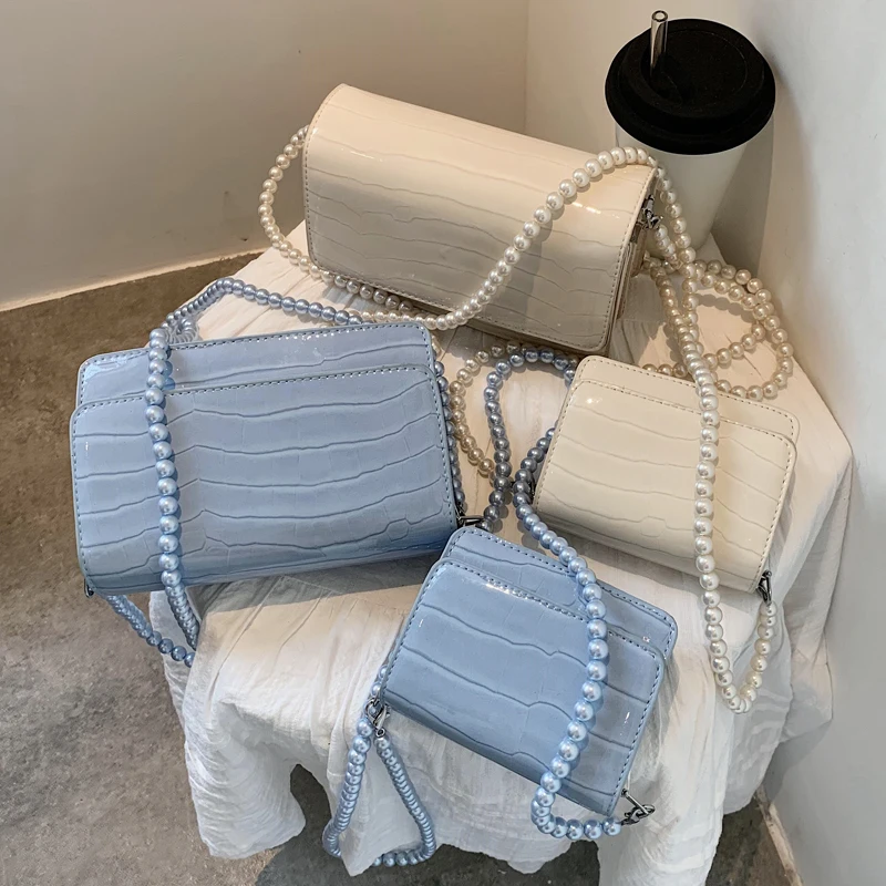 

Fairy Fashion Bag Female New Shoulder Bag Pearl Joker Messenger Bag