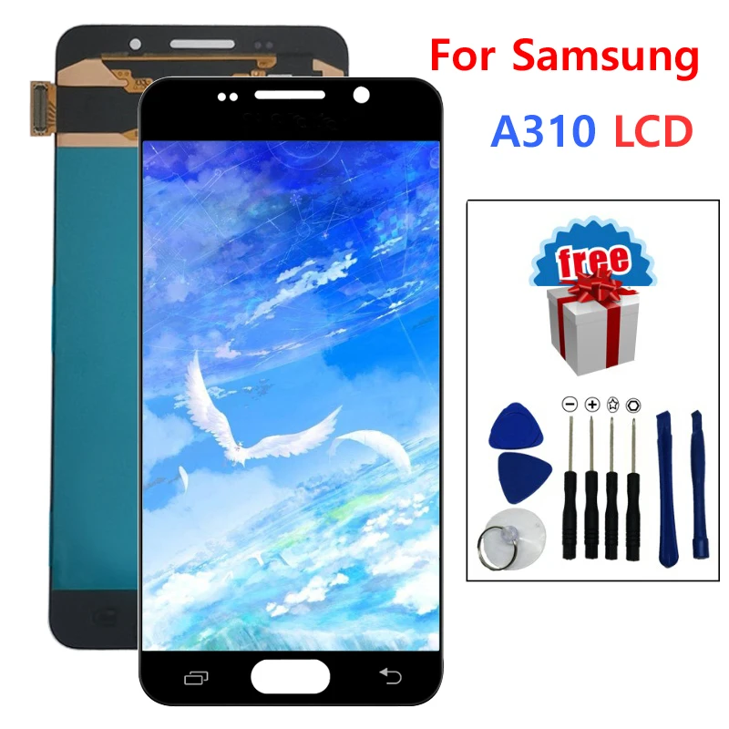 4 7 ''Оригинальный дисплей для Samsung Galaxy A3 2016 A310 A310F SM-A310F LCD с сенсорным экраном