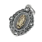 Цепочка с кулоном Дева Мария, креативный винтажный амулет с резьбой в Религиозном стиле, для выпускного вечера, вечеривечерние, повседневный подарок для мужчин и женщин