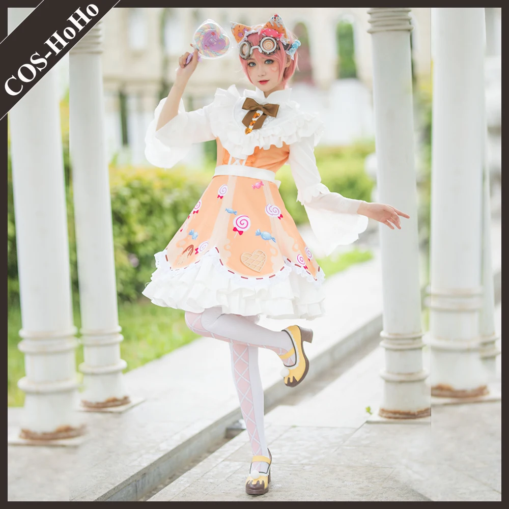 

COS-HoHo Anime Identity V Tracy Reznik Candy Girl Game Suit Lolita Dress Sweet Lovely Uniform Cosplay Costume Halloween Outfit