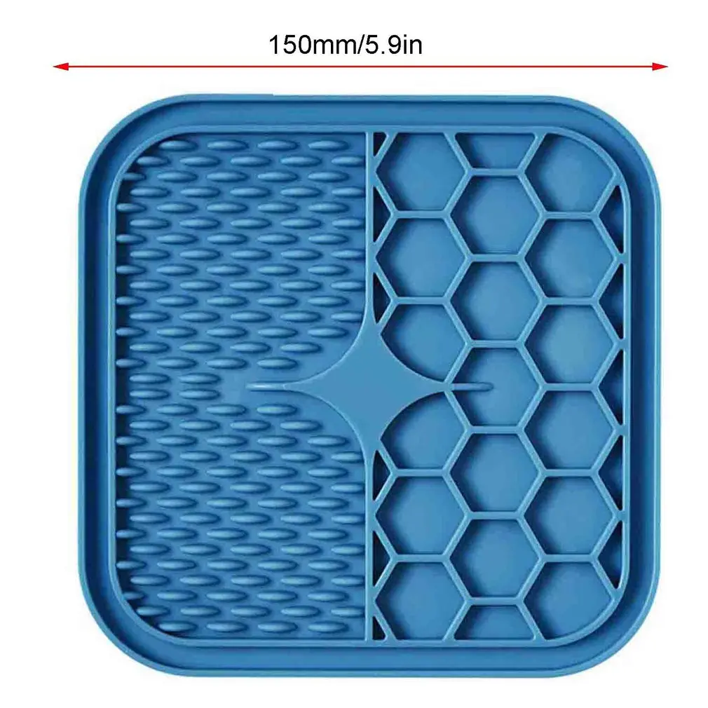 

Pet Lick Pad Slower Feeder Pad Cats Dog Licky Mat Feeding Cats Dogs Licking Pads Silicone Food Dispenser