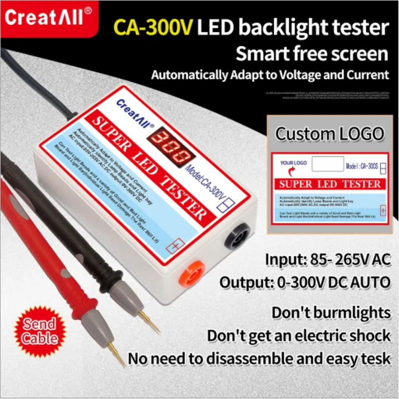 

English CA-300V highlighted version of intelligent LED tester LCD TV backlight strip lamp bead test tools