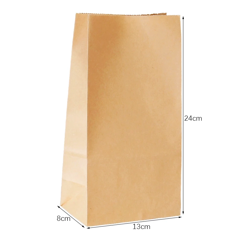 

12pcs Kraft Paper Bags Zigzag Dot Plain Stand Up Paper Bag Candy Dessert Donut Treat Bag Party Favor Wrapping Supplies 3 designs