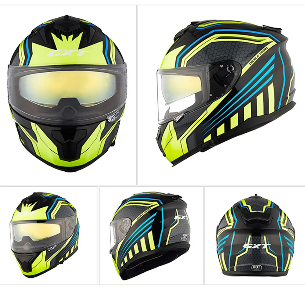 Мотоциклетный шлем с двойным козырьком из углеродного волокна|Шлемы| |