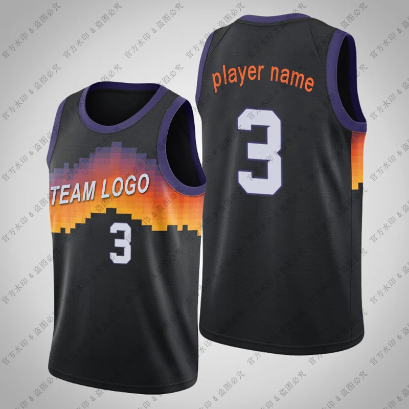 

American Basketball jersey Clothes #1 #3 #22 European Size Phoenix Suns Steve Nash Devin Booker Chris Paul T Shirts