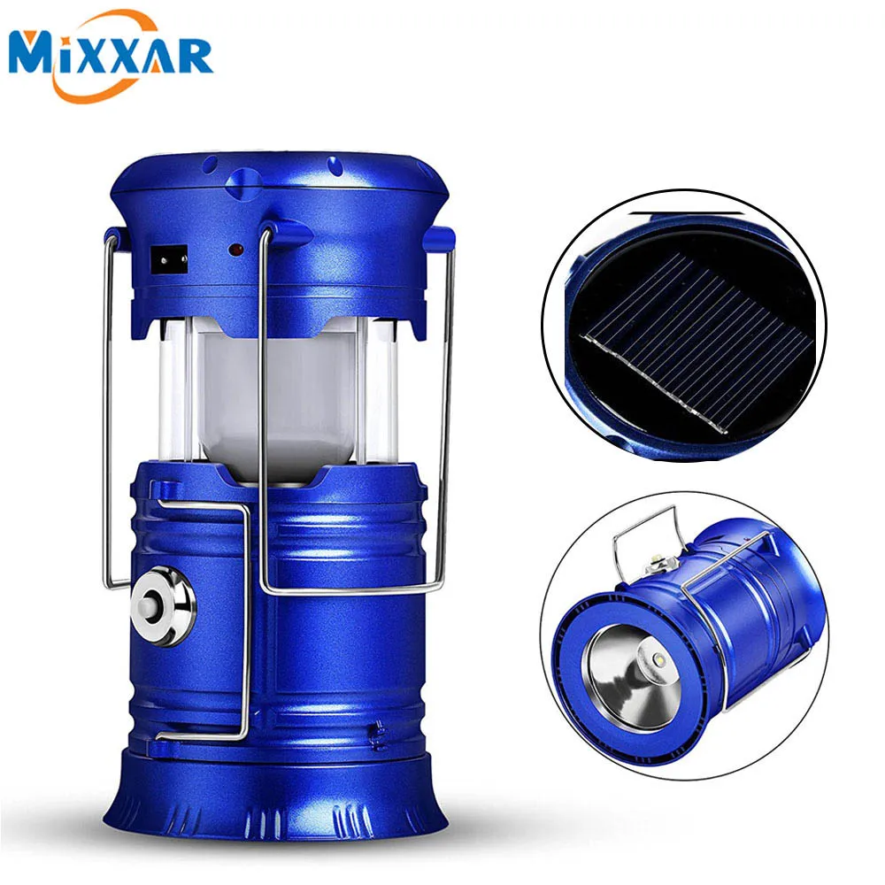 Переносной яркий фонарь ZK20 для кемпинга светодиодный светильник на солнечной