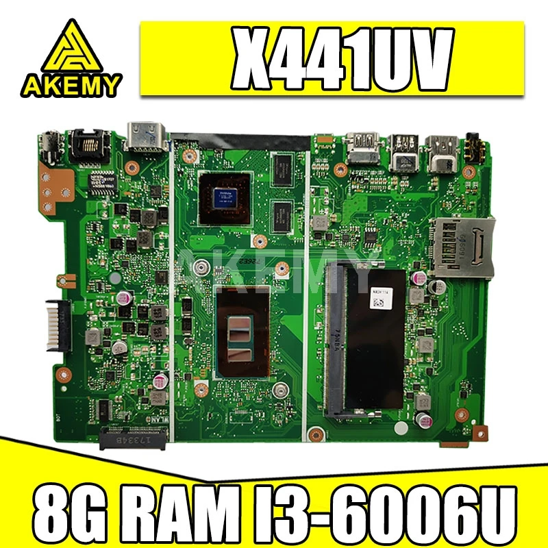 

New X441UV 8GB RAM/i3-6006U 920MX GPU Motherboard For ASUS X441U X441UV A441UV F441U Laotop Mainboard Motherboard