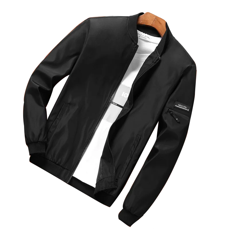 Мужская куртка бомбер 2019 Модная тонкая мужская Весенняя новая спортивная