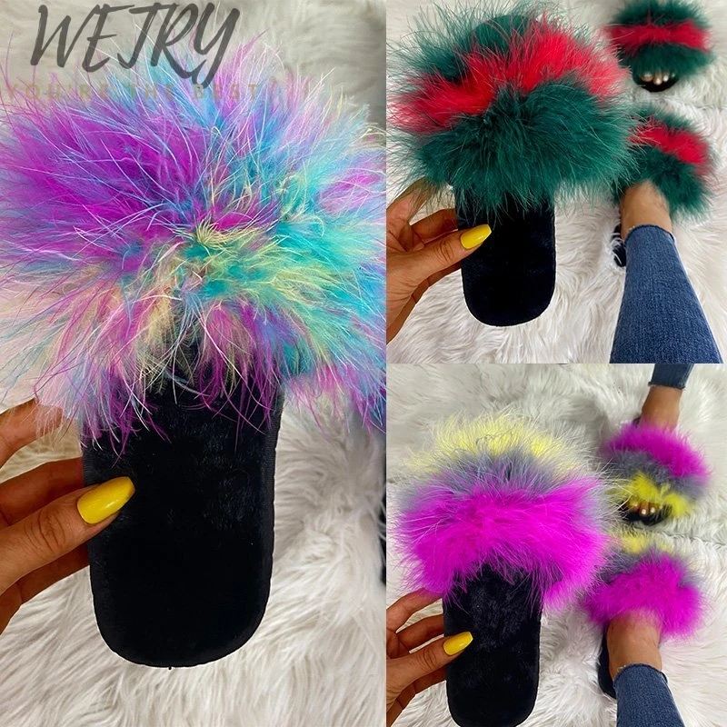 

2021 New Spring Summer Autumn Winter Home Cotton Plush Slippers Women Indoor Floor Flat Shoes zapatos de mujer Wholesale