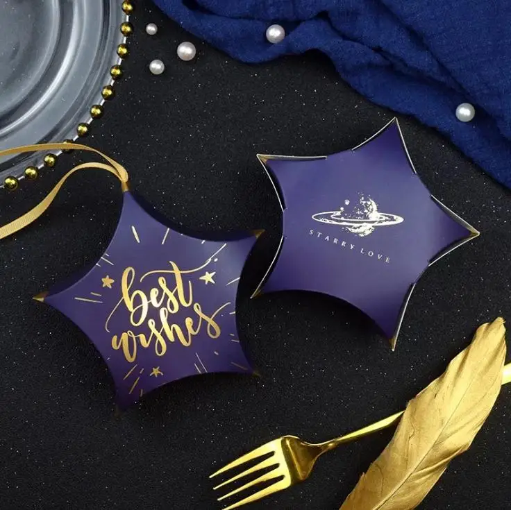 Коробки для подарков в форме звезды коробки на свадьбу вечеринок бумажные