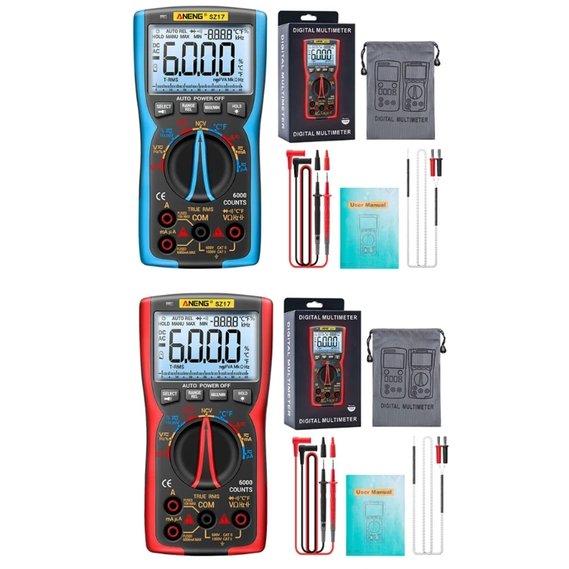 

SZ17 Intelligent Multifunctional Multimeter Digital Multimeter Tester Shockproof