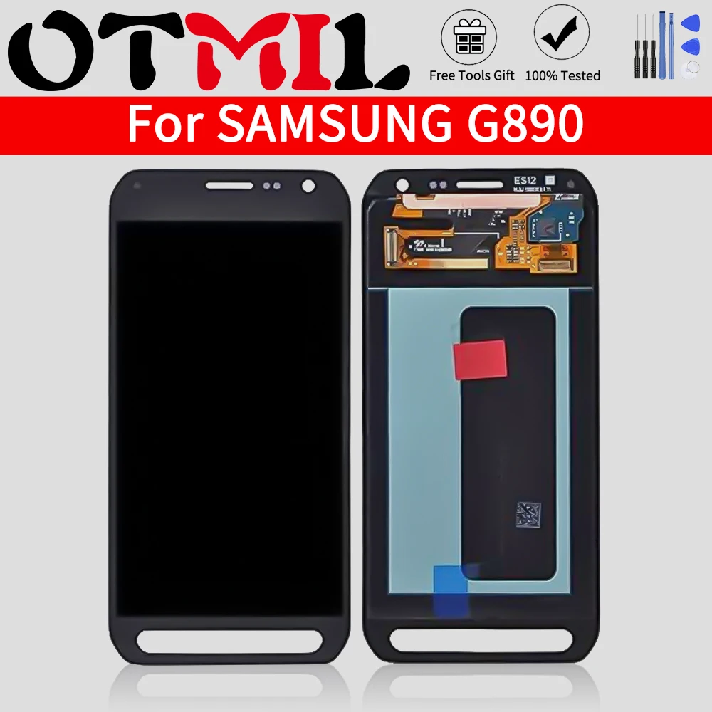 Оригинальный Super AMOLED дисплей для SAMSUNG Galaxy S6 Active G890 G890A сенсорный активный экран