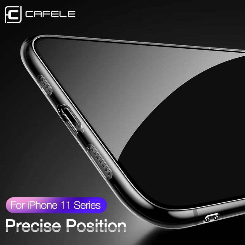 Роскошный чехол Cafele из закаленного стекла для iPhone 11 Pro Max градиентный цветной