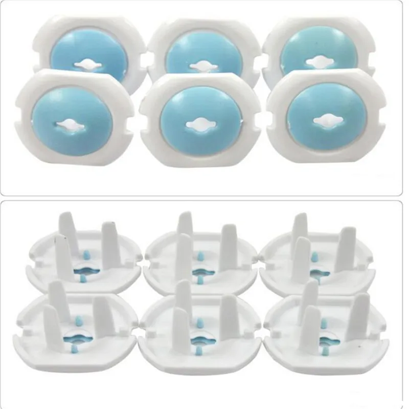 6 шт/лот Безопасность ребенка электрическая розетка с защитой штекеров Защитная