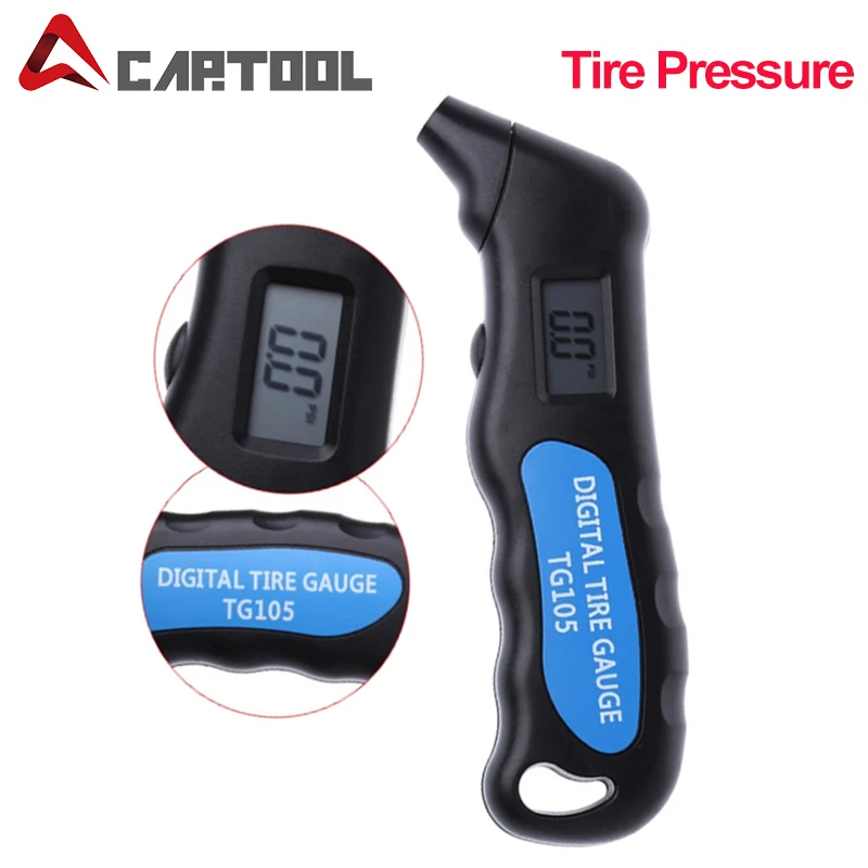 Цифровой ЖК дисплей Дисплей автомобильных шин Air Давление манометр метр