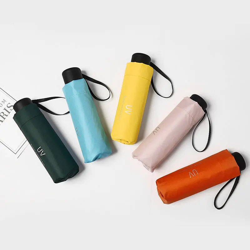 Милый женский зонт от солнца Ins пляжный автоматический с защитой УФ лучей