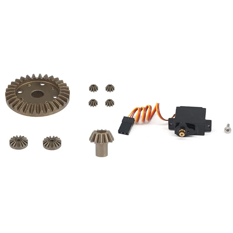 

8 Pcs Upgrade Metal Gear 30T 16T 10T Differential Driving Gears with Metal Gear 5G Servo K989-58