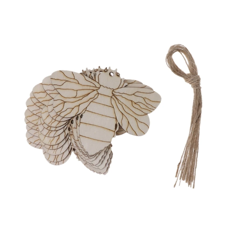

10Pcs Bee Easter Party Decor Wooden Home Wall Door Hanging Ornament Decoration