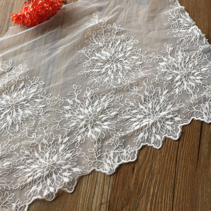 Новинка 1 ярд/Лот 24 см Высококачественная кружевная отделка вышивка ткань