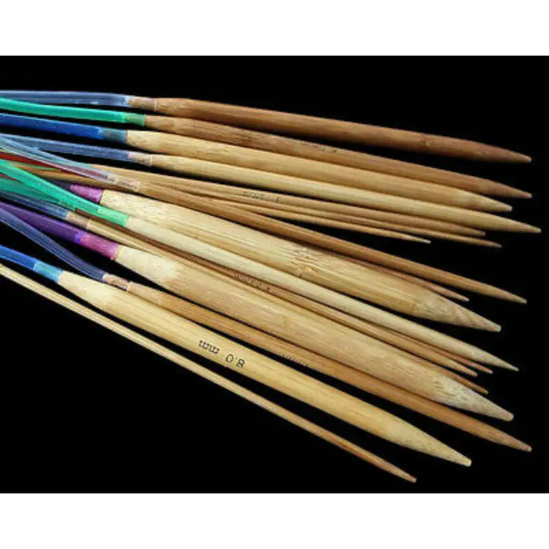 18 шт. пластиковые спицы для вязания из бамбука | Дом и сад