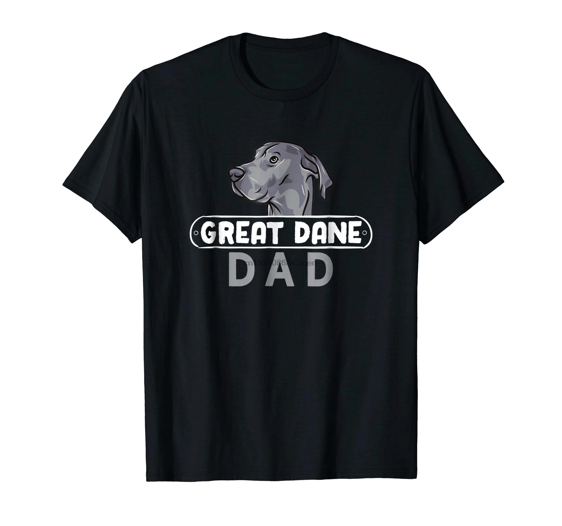Great Dane Dad рубашка смешной Father's Day Dog Lover Proud Мужская Футболка черный|Мужские