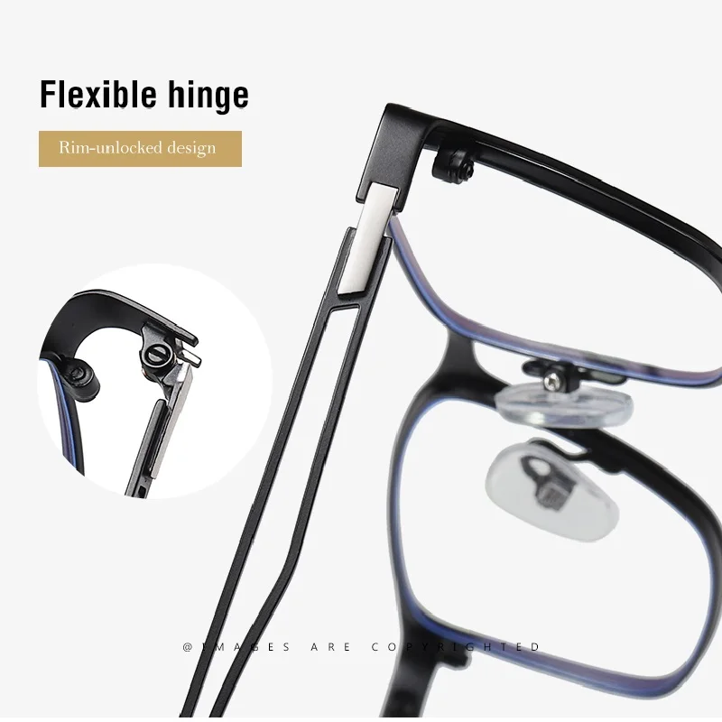 Men Business Computer Glasses High Quality Anti Blue Light Blocking Eyewear For Males phone Gaming Clear UV400 blocker | Аксессуары для