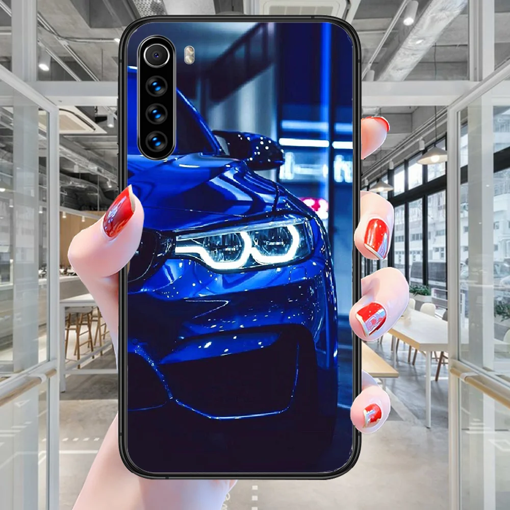 

Blue Car M Power Phone case For Xiaomi Redmi Note 7 8 8T 9 9S 4X 7 7A 9A K30 Pro Ultra black Prime 3D Funda Soft Etui Fashion