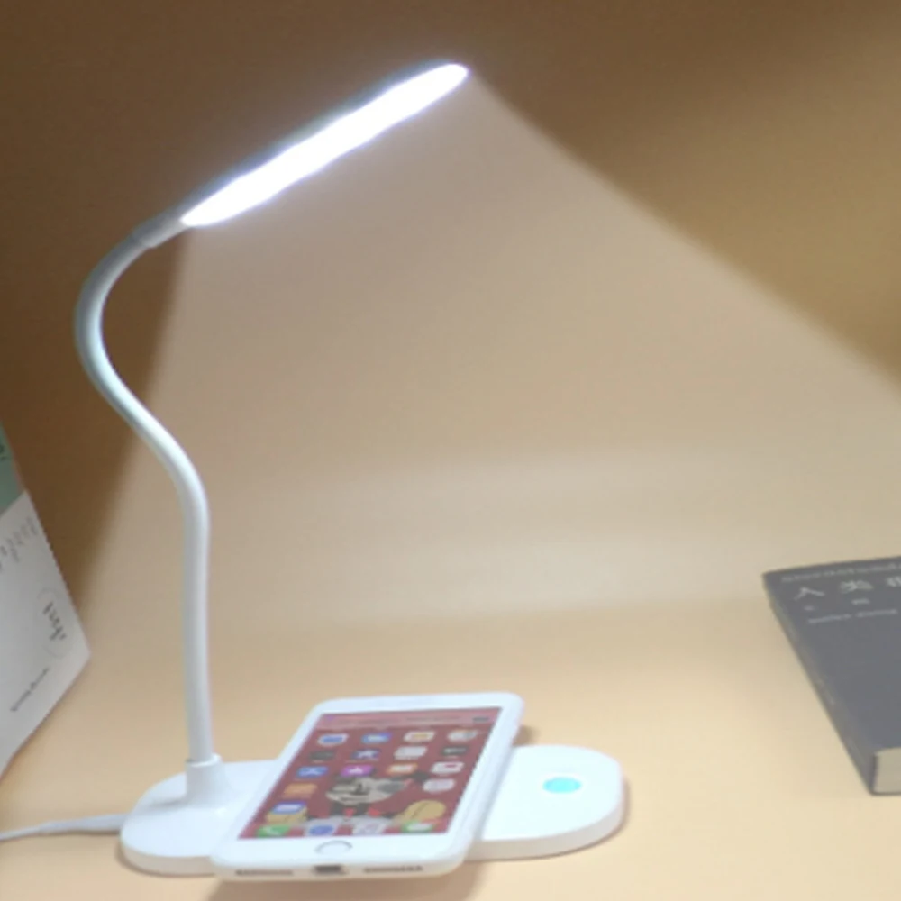 

Wireless charging table lamp New creative multi-function mobile phone wireless charger usb touch led table lamp