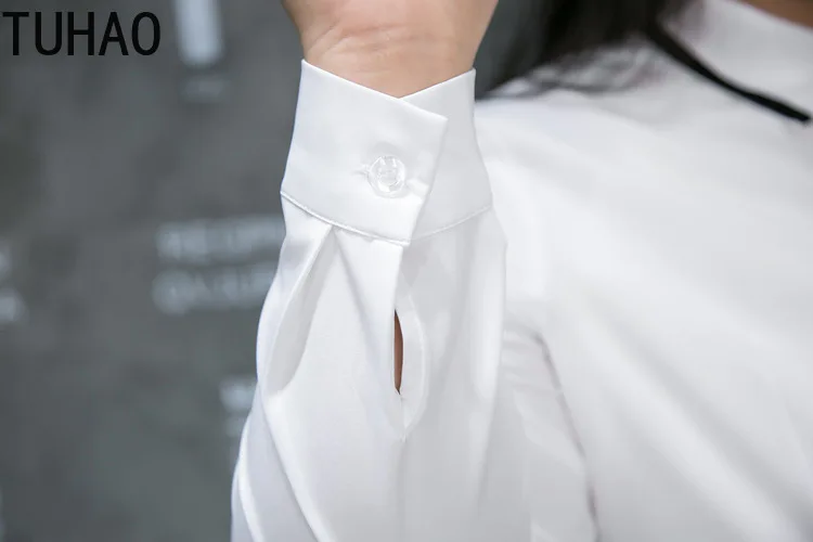 TUHAO женские рубашки Повседневная Блузка на осень и весну 3XL 4XL 5XL 6XL размера плюс