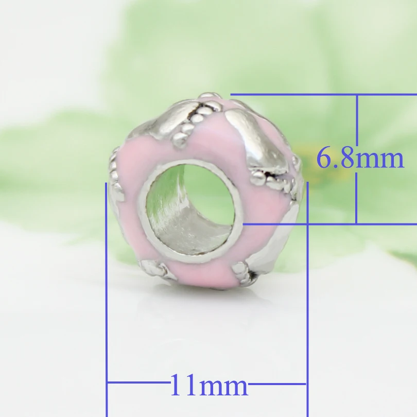 Бесплатная доставка розовые шармы Lucky новые детские в форме следа ноги шарики