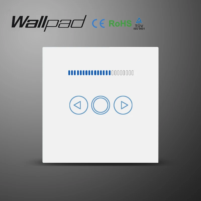 Wallpad, ЕС, Великобритания, стандартная стеклянная панель, новинка, 220 В, Регулируемый контроллер, светодиодный сенсорный диммер, настенный переключатель, светильник с регулируемой яркостью, лампа