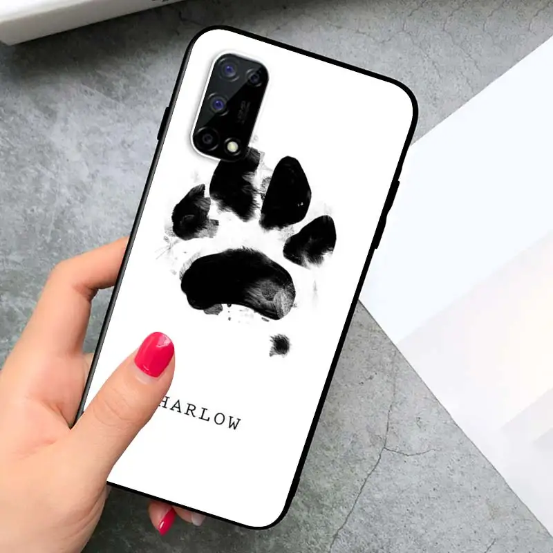 

Best Friends Dog Paw for OPPO Realme V15 X5 X3 X50 X7 V5 C21 C17 C11 C3 C2 7 7i 6 6S 6i 5 3 2 Pro Soft Black Phone Case