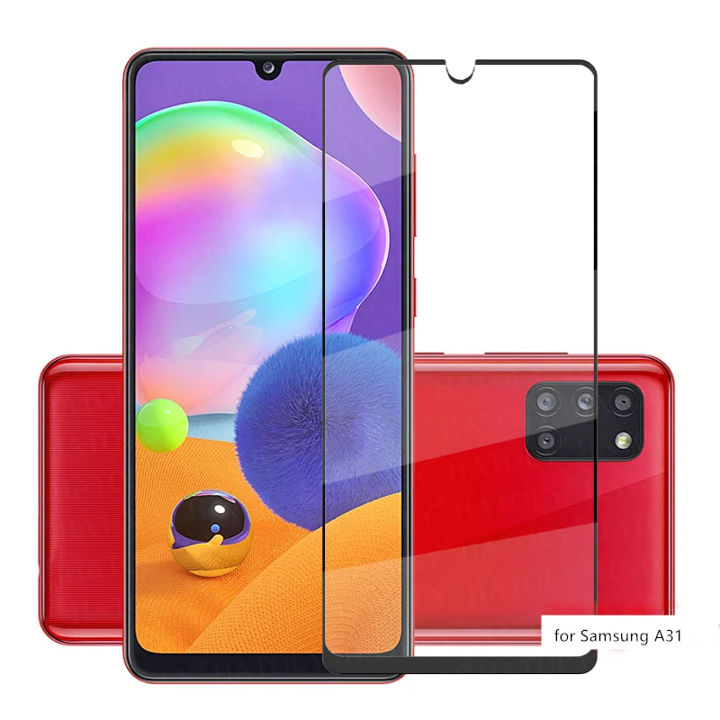 Protector de pantalla de vidrio templado para Samsung Galaxy A31, pel&iacute;cula Premium de 6,4 ", 9H, 2.5D, A31, A315F, 2 uds.-0