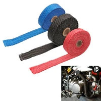 motorcycle heat proof exhaust pipe insulation tape wrapping paper fixed belt