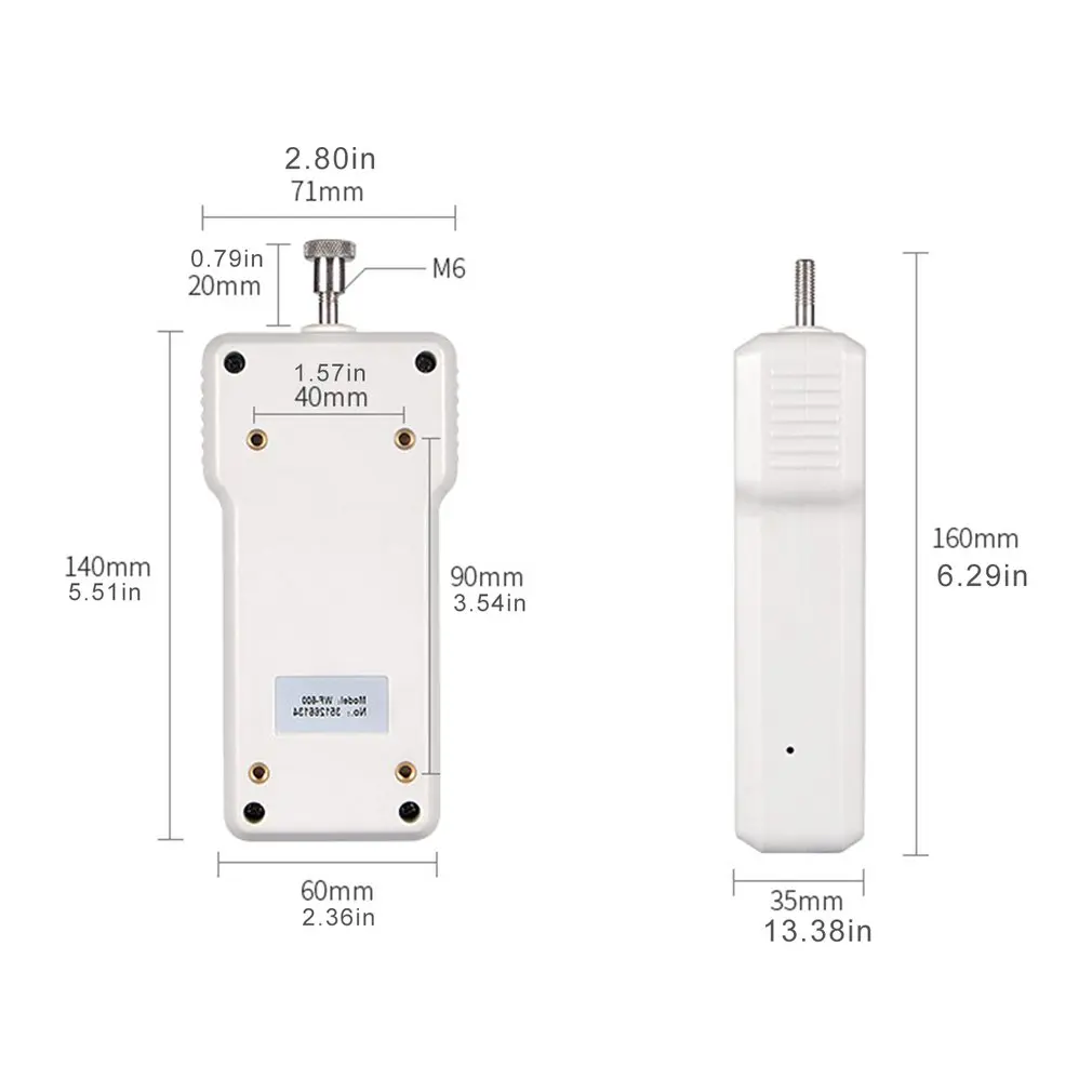 WX 500 цифровой дисплей датчик силы толчок тестовый er пружина динамометр манометр