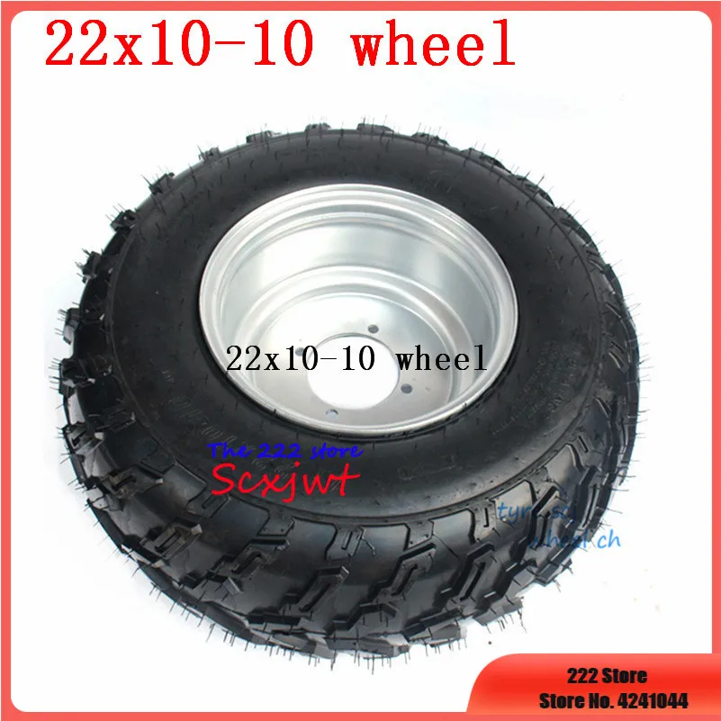 

22x10-10 4Ply Snow / Mud Tire Lawnmower Garden Tractor ATV Buggy Go Karts Vacuum Tyre and Wheel Hub 22x10.00-10 Wheels