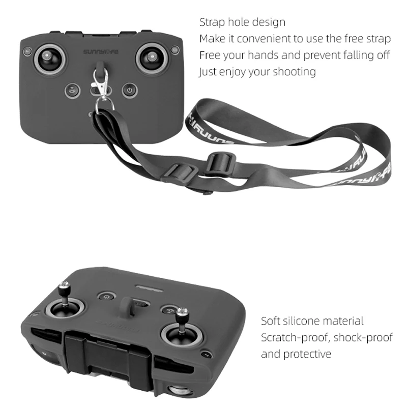 Силиконовый чехол Mavic Air 2 с пультом дистанционного управления и ремешком на шею
