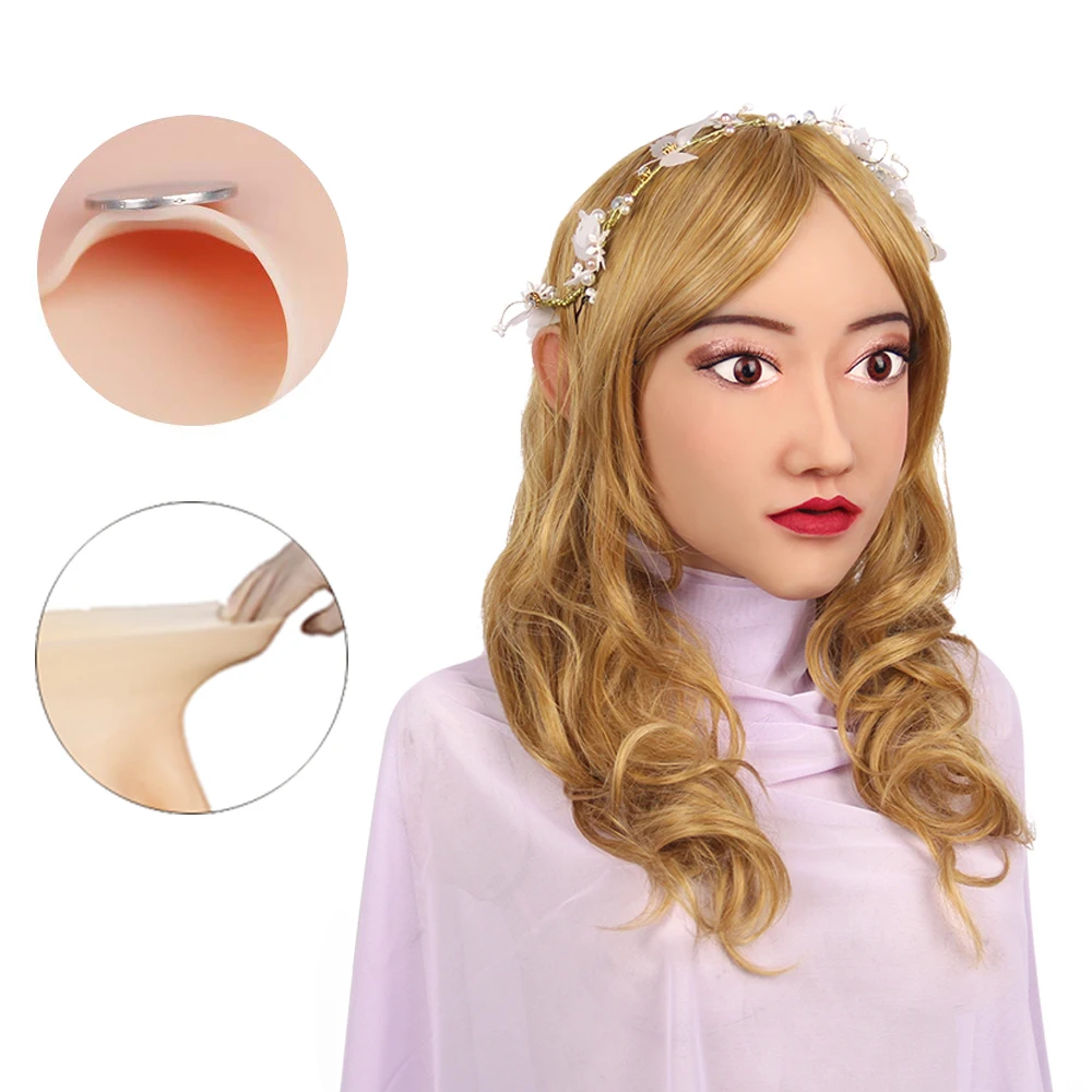 Силиконовая маска искусственная с реалистичной кожей дрожащая латекс