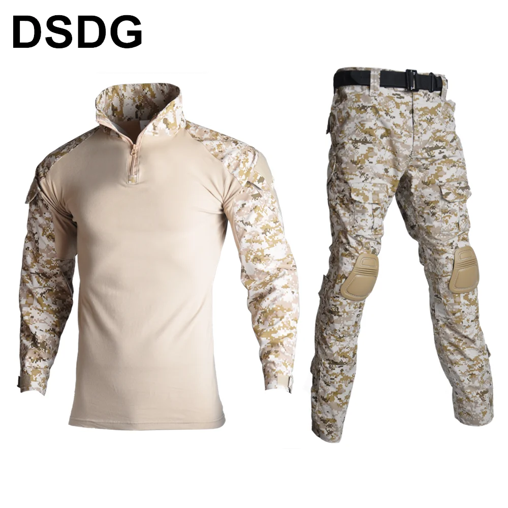 DSDG Kryptek Mandrake BDU G3 Униформа рубашка и брюки страйкбол Painball Боевая Тактическая Военная форма W/Наколенники охотничья одежда - Цвет: DSDG
