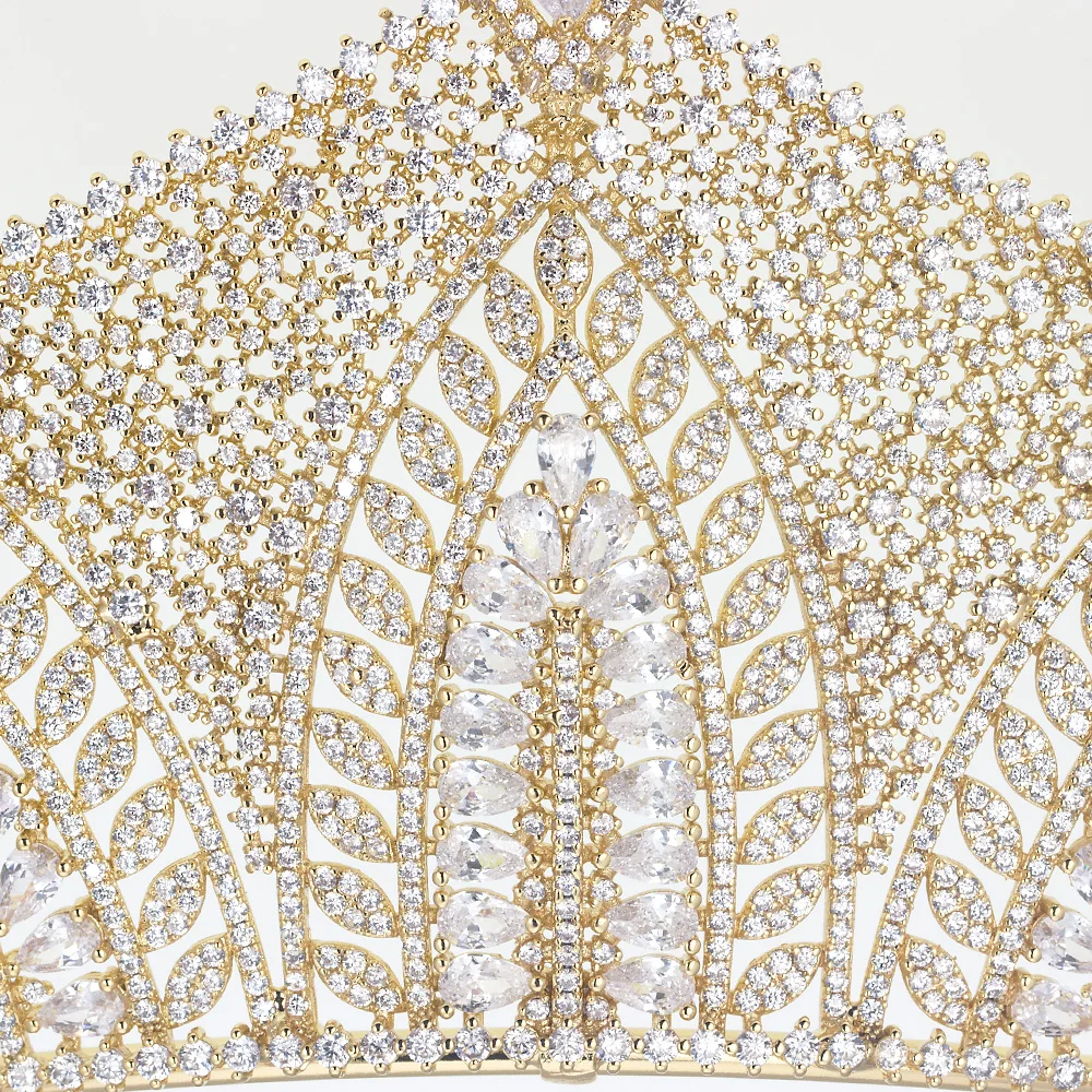 Тирим полные хрустальные короны фианиты тиары циркониевая головная повязка для