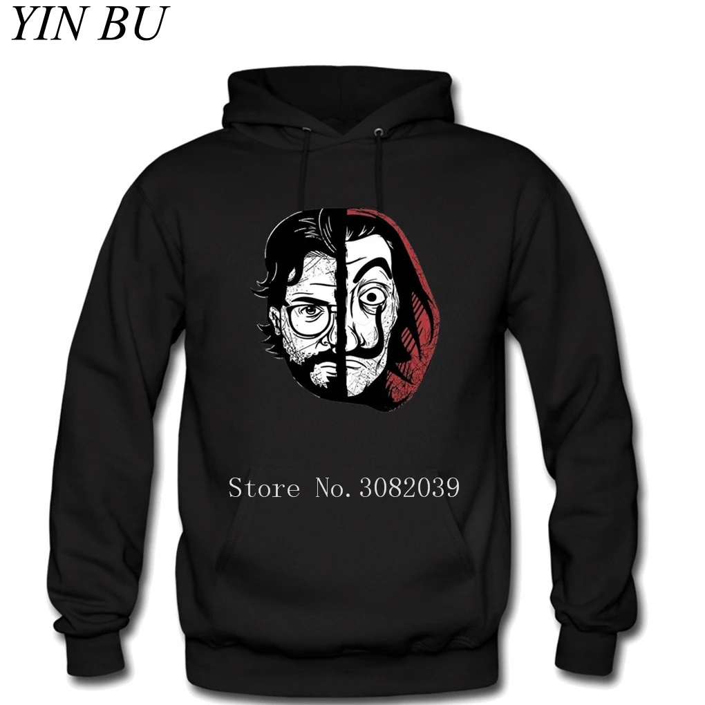 Новые мужские толстовки с капюшоном La Casa De Papel Money Heist House Of paper толстовка для