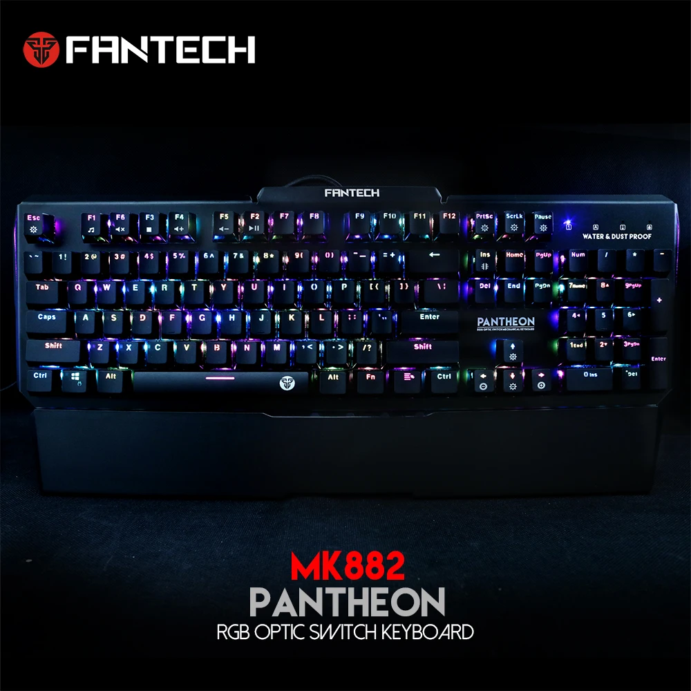 Механическая клавиатура FANTECH MK882 RGB игровая полноклавишная Водонепроницаемая без