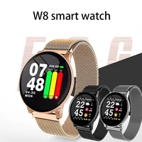 w8 sport smart watch bracelet round bluetooth ip67 waterproof smartwatch womens mens fitness tracker watches for android ios