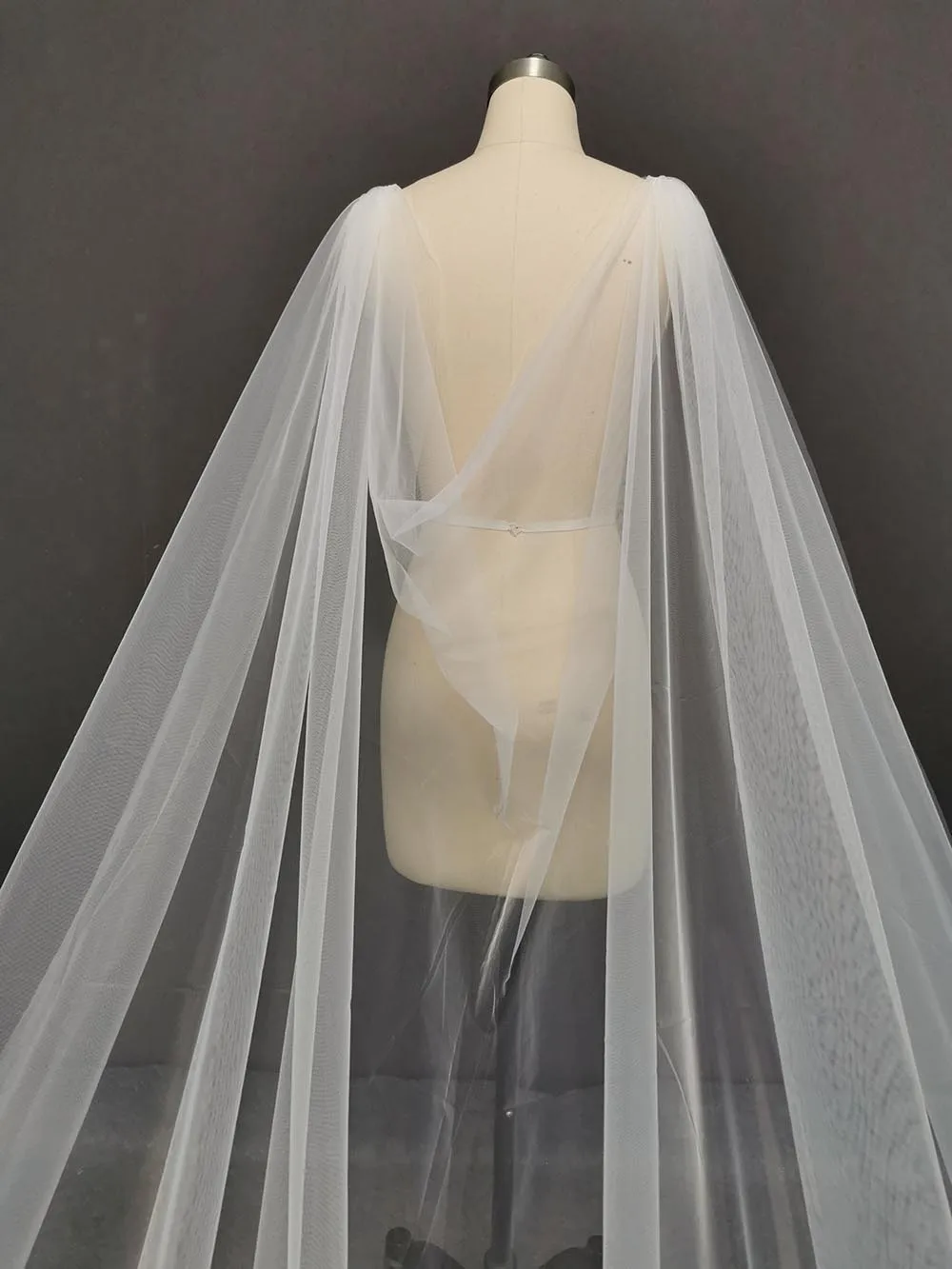 Элегантная простая Тюлевая Свадебная накидка длиной 3 5 метра мягкая