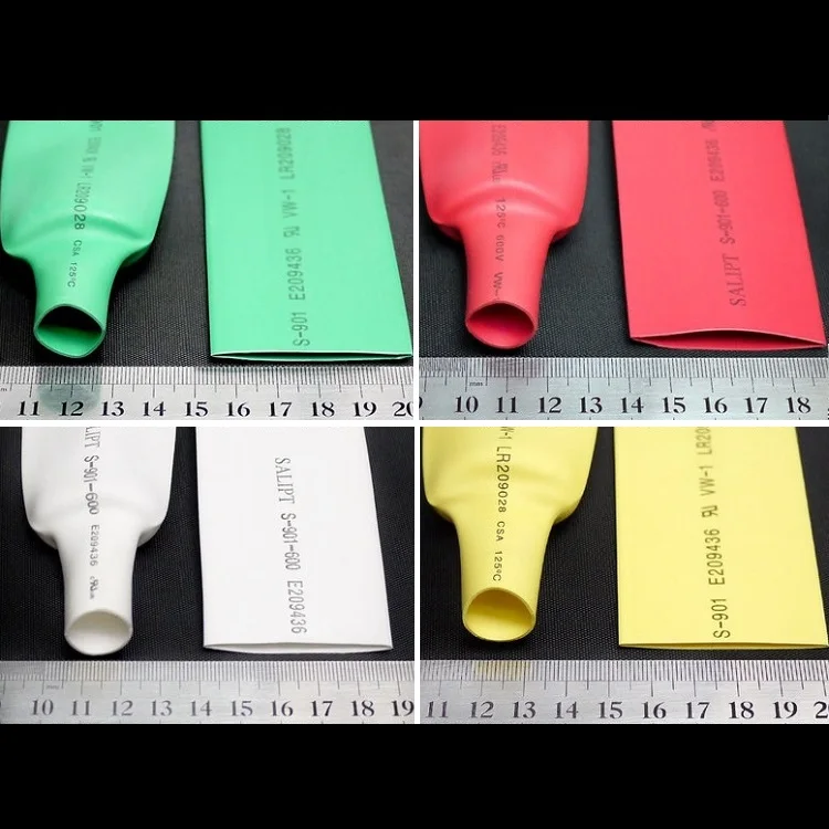 

Dia 30mm (Width 50mm) Heat Shrink Tube 2:1 Polyolefin Thermal Cable Sleeve Insulated Wire Protector Wrap DIY Connector Repair