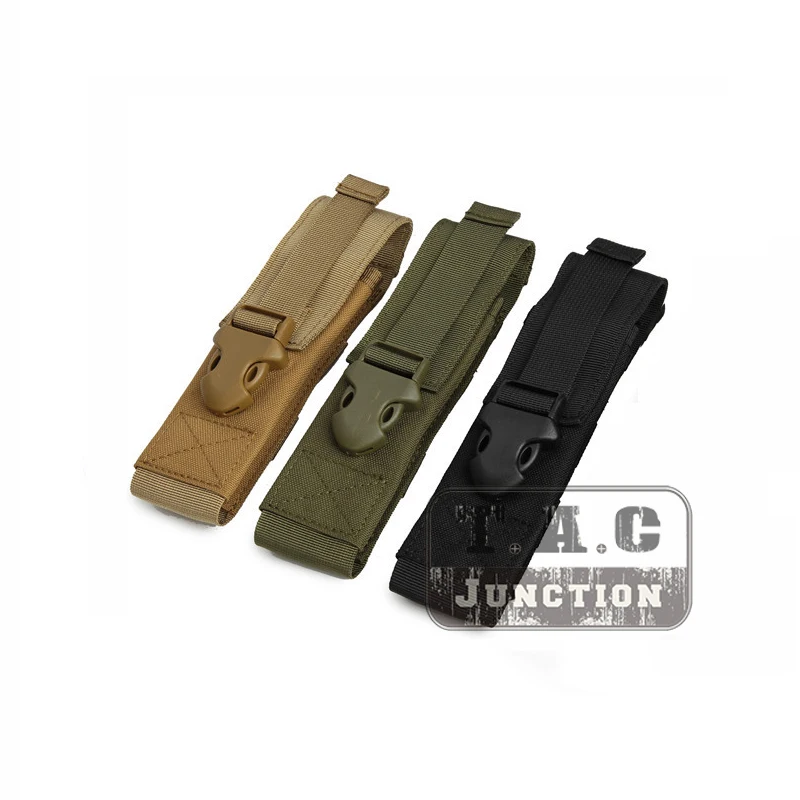 

Tactical Flashlight Holder Case 1000D Nylon MOLLE System Pouch For MP5 MP7 Single Magazine Pouch Tactical Flashlight Pouch