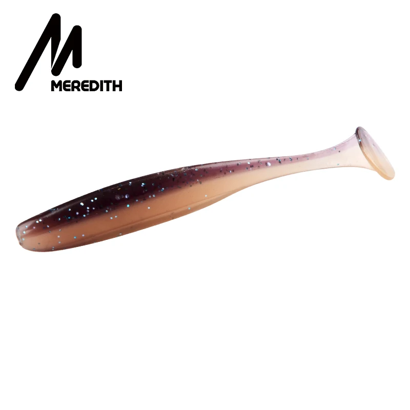 Meredith, 13 см, 11,5 г, 4 шт., рыболовные приманки, наживки, легко Скручивающиеся плавающие приманки, мягкая силиконовая приманка, двойной цвет, искусственный карп, Мягкая приманка