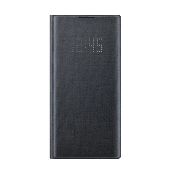 Samsung светодиодный Чехол-кошелек для samsung Galaxy Note 10 Note10 Note X Note10 PLUS светодиодный чехол для телефона защитный чехол для телефона - Цвет: Black