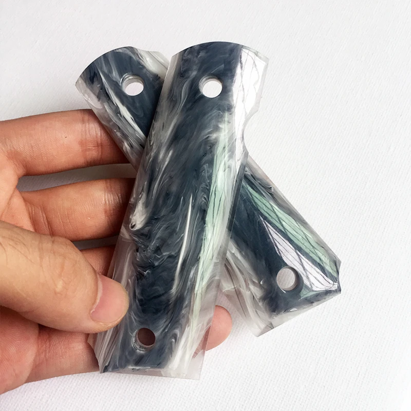 2Pieces Marbling Acrylic Tactics Pistol 1911 Grips Custom Material patch CNC Accessories | Инструменты